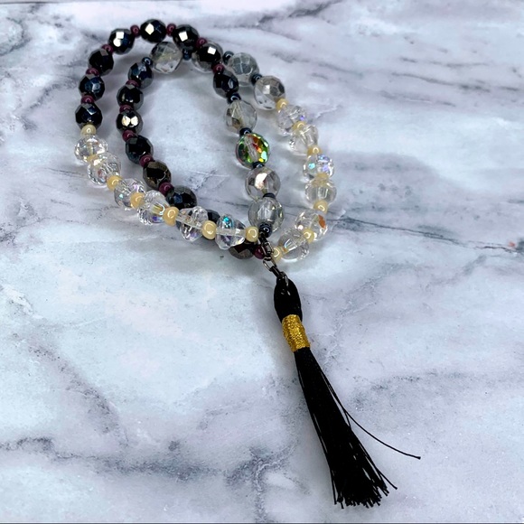 Tarina Tarantino Double Crystal Tassel Bracelet